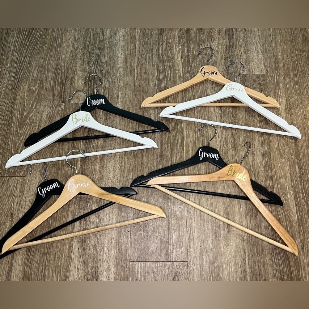 Wedding bride and groom hangers NEW